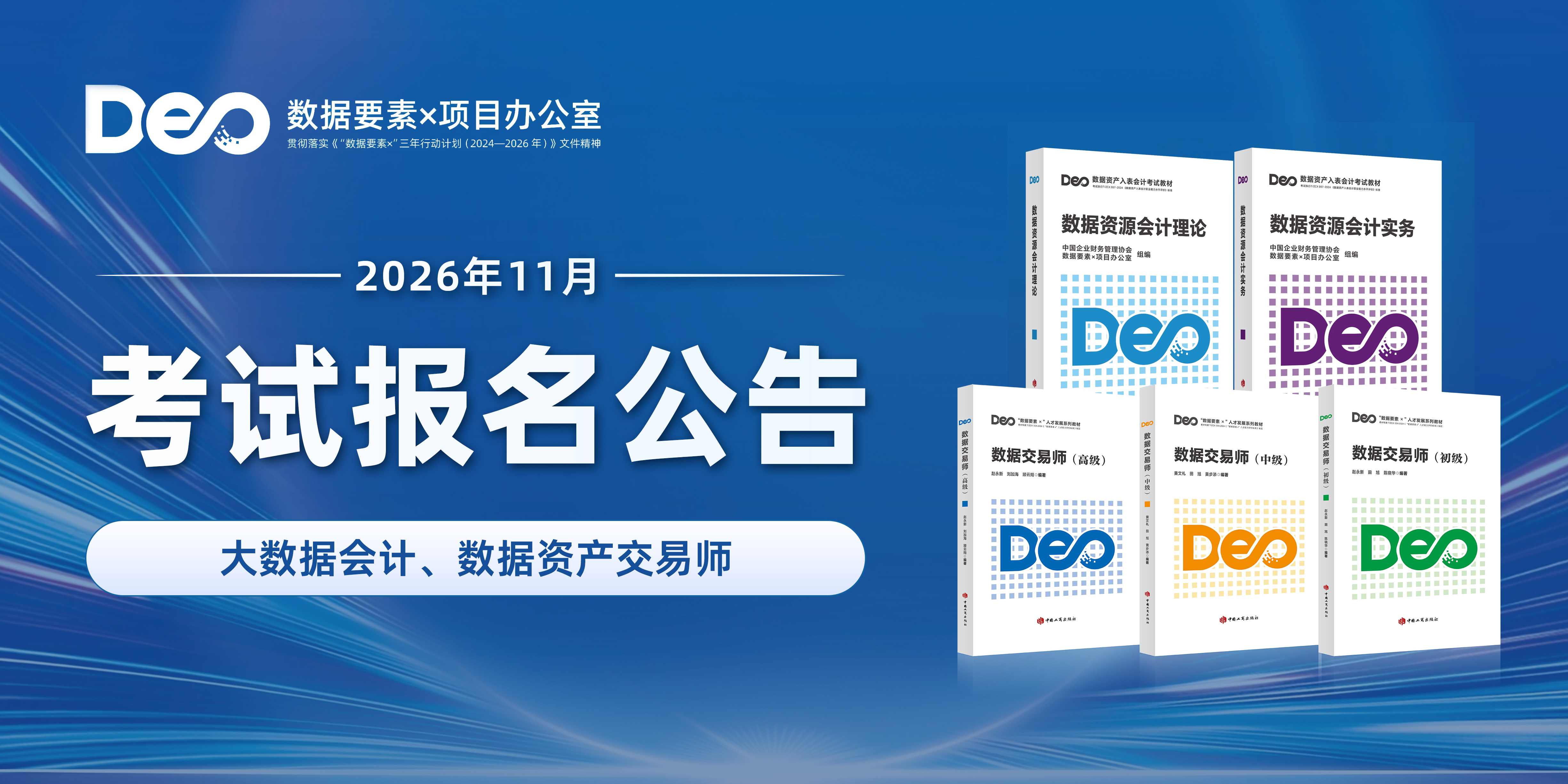 2026年11月大数据会计、数据资产交易师职业能力水平统一考